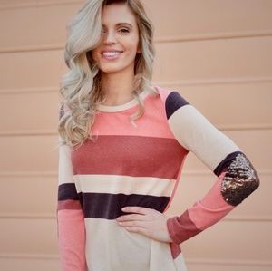 Long sleeve striped shirt